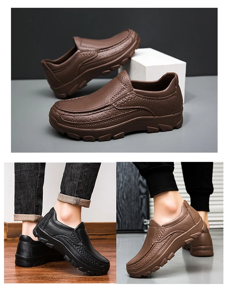 Men's chef shoes waterproof and oil-proof kitchen work shoes ultra-light non-slip EVA soft-soled casual men's shoes garden shoes