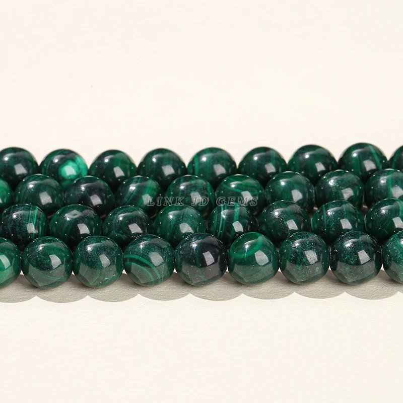 4 6 8 10 12mm Natural Green Malachite Beads Round Loose Spacer Gemstone Bead For Jewelry Making DIY Necklace Bracelet Accessory
