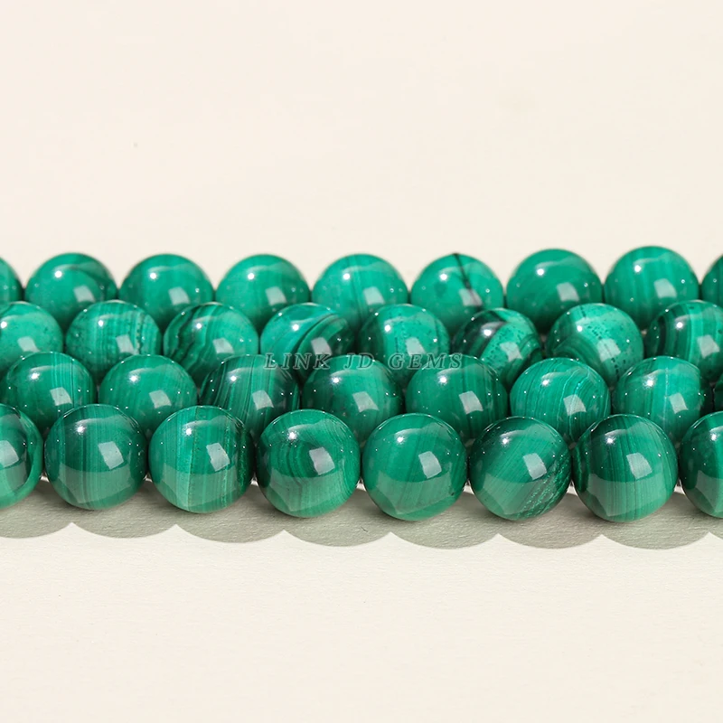 4 6 8 10 12mm Natural Green Malachite Beads Round Loose Spacer Gemstone Bead For Jewelry Making DIY Necklace Bracelet Accessory