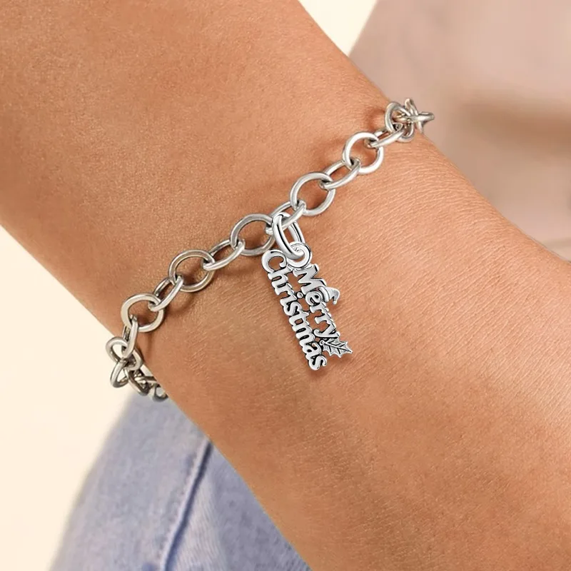 Adjustable 925 Sterling Silver Vintage Pendants Santa Claus Charms Beads Fit Original Bracelet Necklace DIY Jewelry For Women