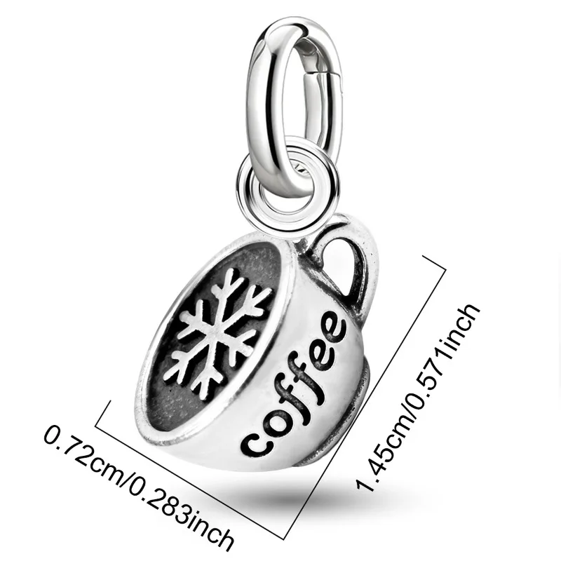 Adjustable 925 Sterling Silver Vintage Pendants Santa Claus Charms Beads Fit Original Bracelet Necklace DIY Jewelry For Women