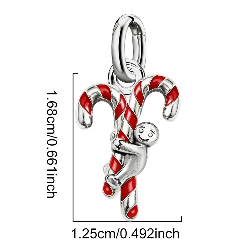 Adjustable 925 Sterling Silver Vintage Pendants Santa Claus Charms Beads Fit Original Bracelet Necklace DIY Jewelry For Women