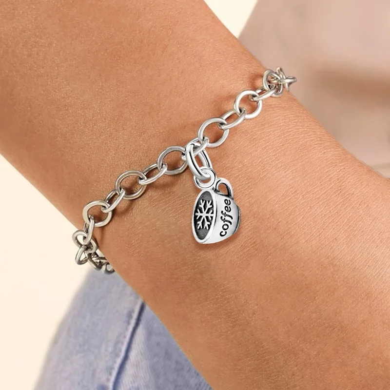 Adjustable 925 Sterling Silver Vintage Pendants Santa Claus Charms Beads Fit Original Bracelet Necklace DIY Jewelry For Women
