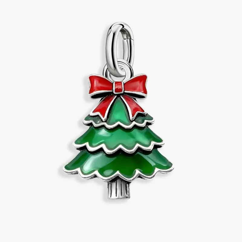 Adjustable 925 Sterling Silver Vintage Pendants Santa Claus Charms Beads Fit Original Bracelet Necklace DIY Jewelry For Women