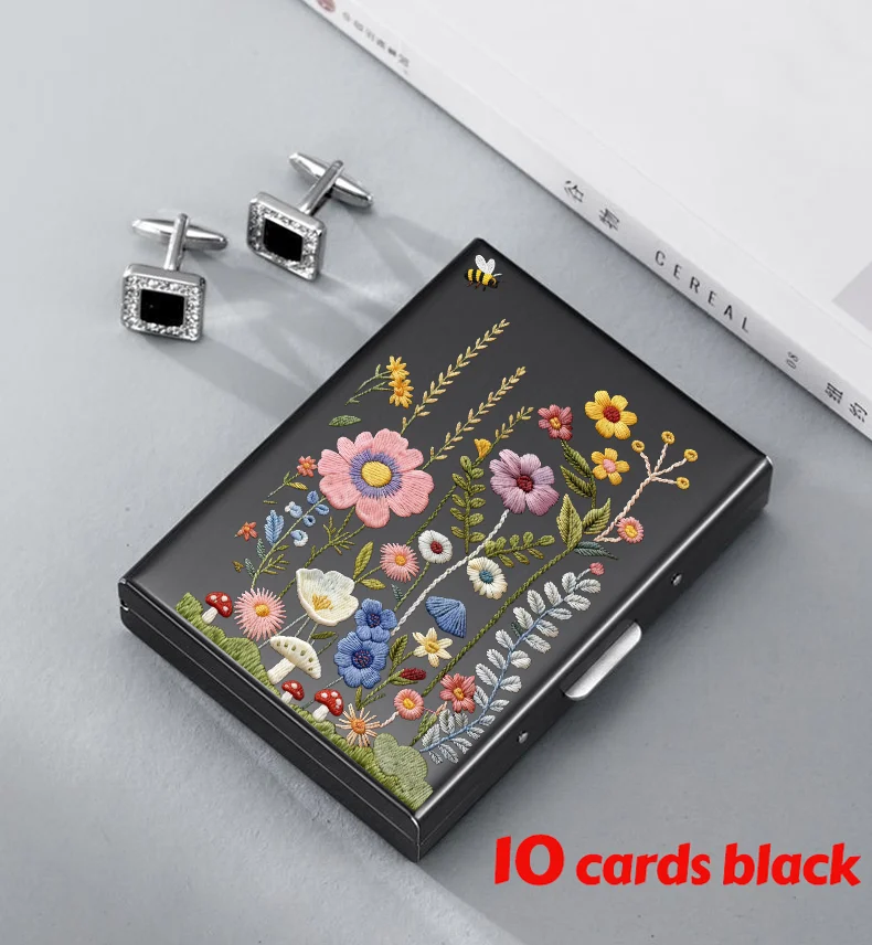 Horse Head Anti-Scan RFID 10 Cards Aluminum Metal Credit Card Holder Blocking Wallet Case Business Card Protection Hold