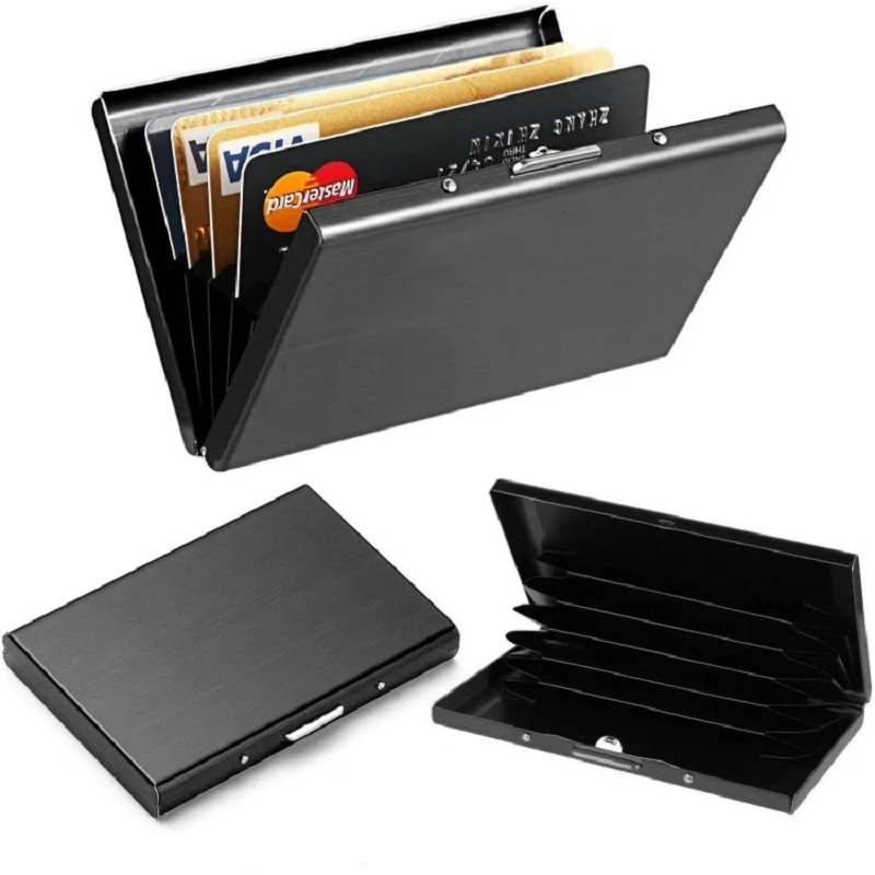 Horse Head Anti-Scan RFID 10 Cards Aluminum Metal Credit Card Holder Blocking Wallet Case Business Card Protection Hold