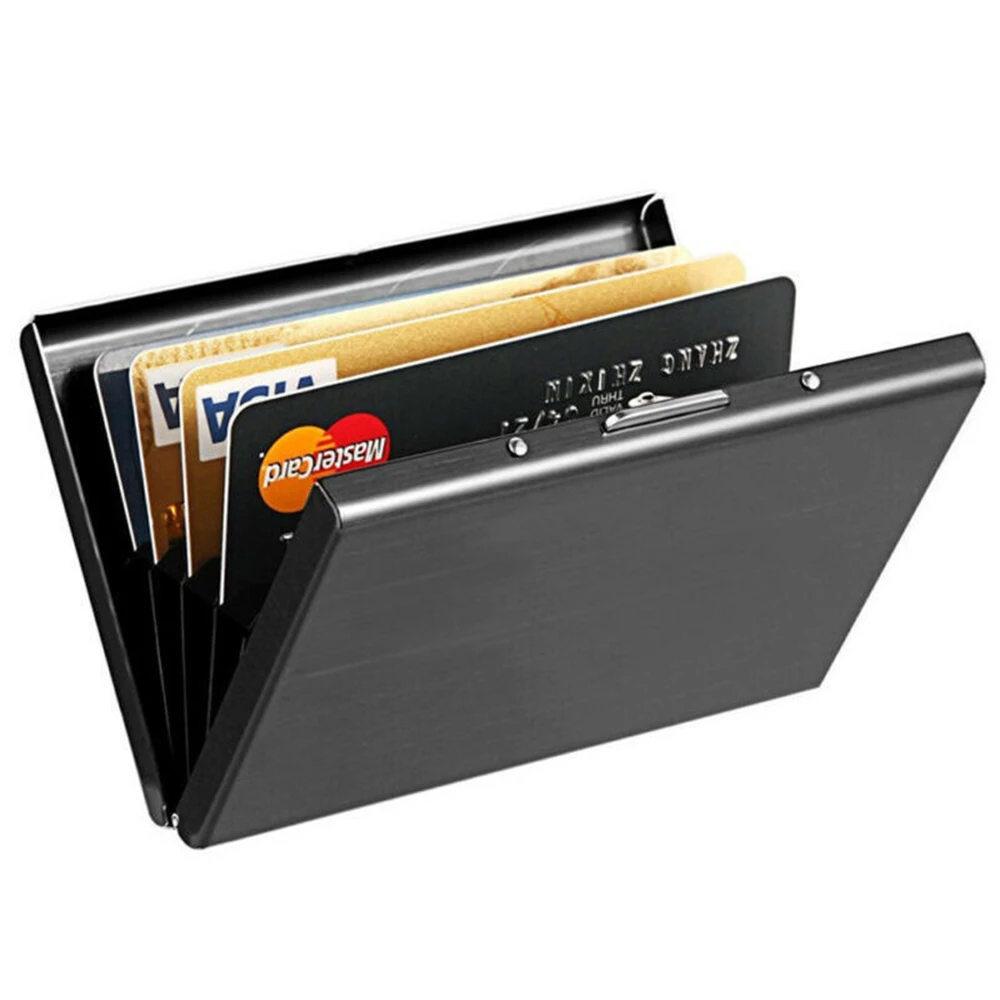Horse Head Anti-Scan RFID 10 Cards Aluminum Metal Credit Card Holder Blocking Wallet Case Business Card Protection Hold