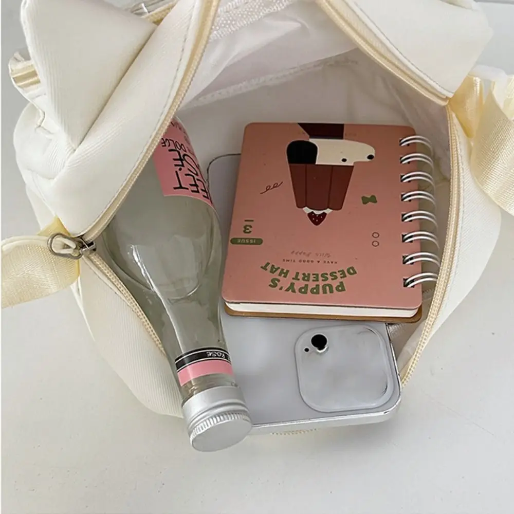 Casual Japanese Transparent Itabag Y2k Preppy Style Transparent Crossbody Bag Badge Display Harajuku Small Square Bag Daily