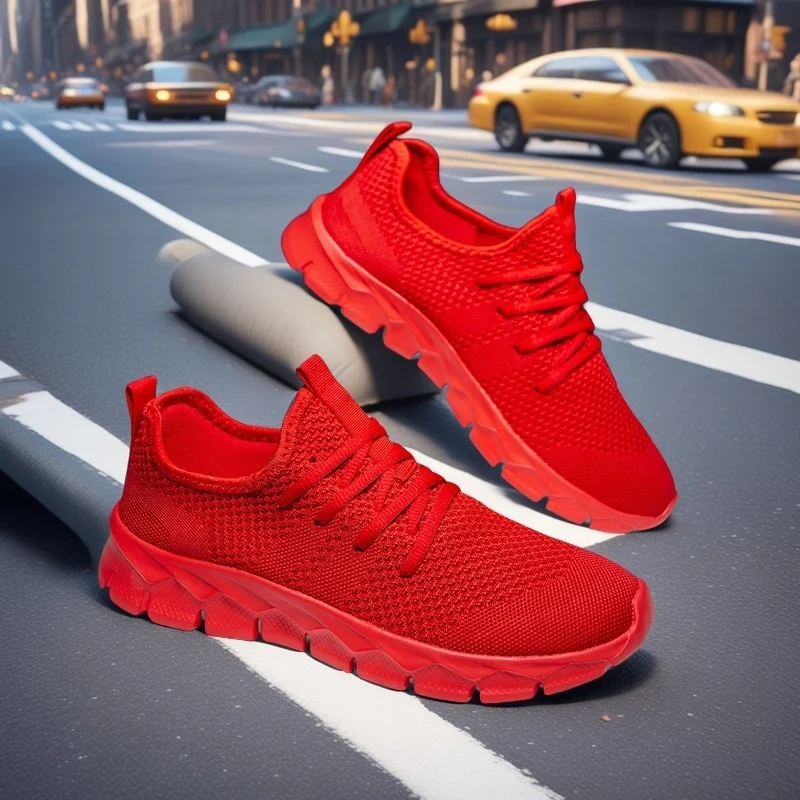 Men's Sneakers Mesh Lightweight Women's Shoes Casual Flats Shoes Men Running Sports Shoes Soft Tennis Breathable Male Sneakers
