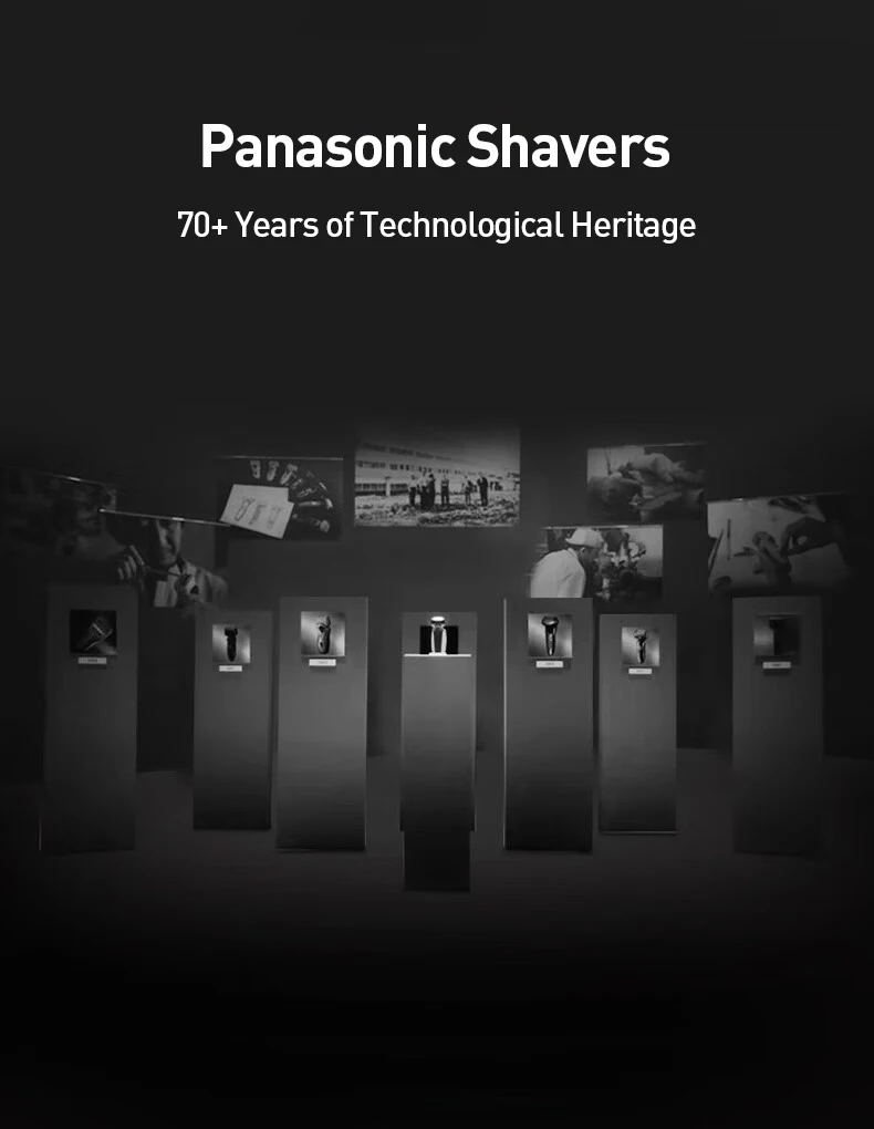 Panasonic Portable Shaver Dry/Wet Dual Shaving Battery-powered Reciprocating Electric Shaver for Men