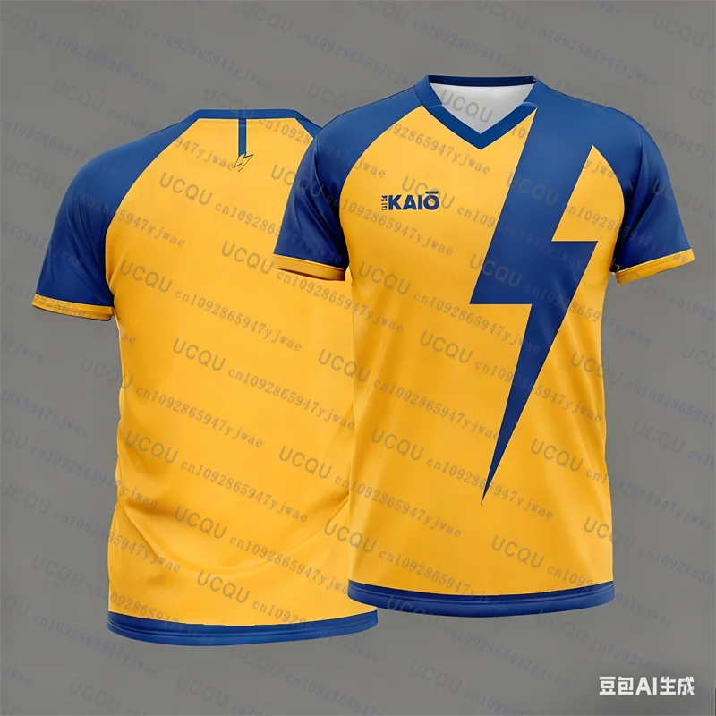 Japan Soccer Anime Parent-child TShirt Inazuma Eleven Kaio Boys Girls Clothes Sports Breathable Quick-Drying Daily Training Top