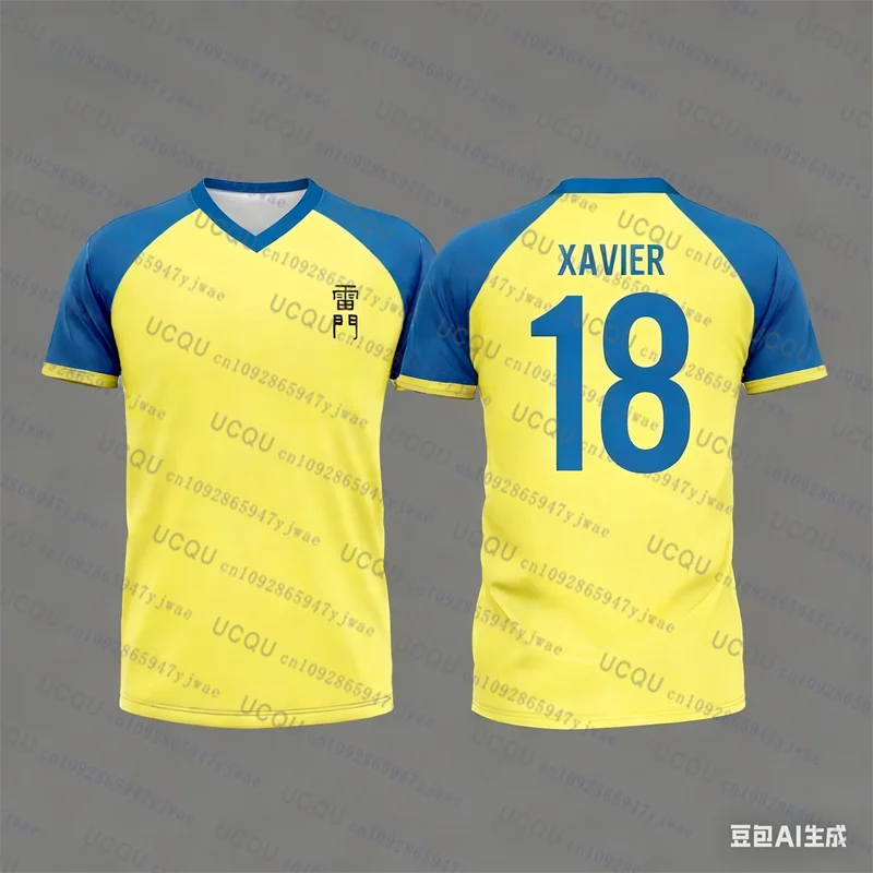 Japan Soccer Anime Parent-child TShirt Inazuma Eleven Kaio Boys Girls Clothes Sports Breathable Quick-Drying Daily Training Top
