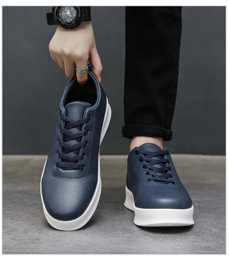 2026 Black Casual Shoes for Men Outdoor Comfortable Men Sneakers Non-slip Walking Shoes Designer Lace-Up Men Sport Shoes