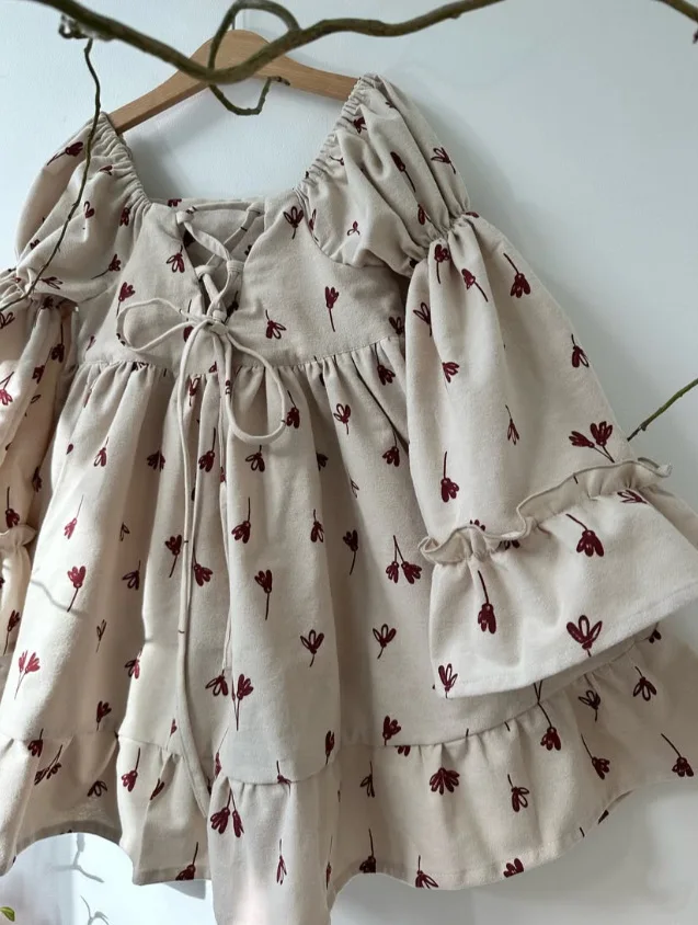 2025 Baby Girl Spring and Autumn New Style Long Sleeve Fashion and Beautiful Kids Outwear Comfortable Dress