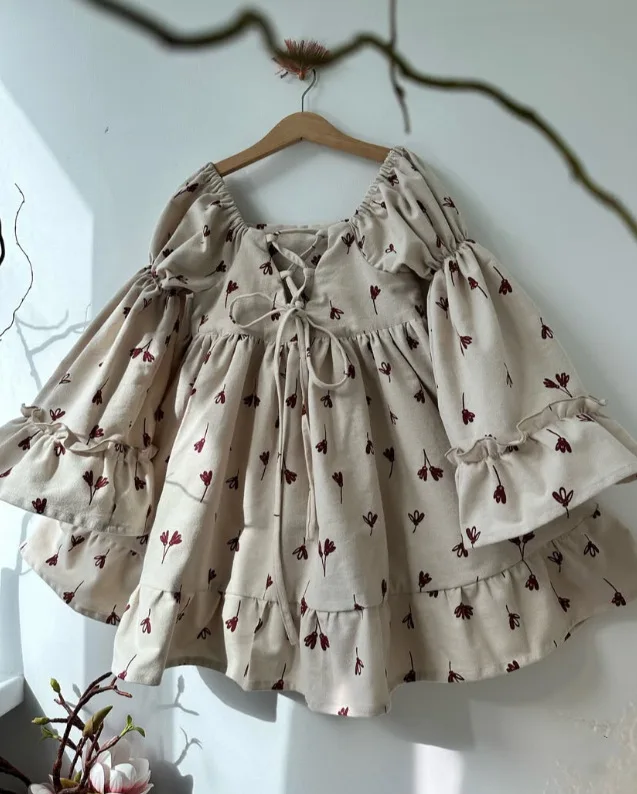 2025 Baby Girl Spring and Autumn New Style Long Sleeve Fashion and Beautiful Kids Outwear Comfortable Dress