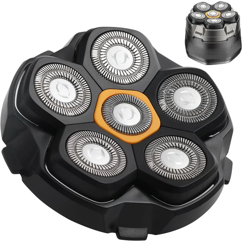 For Magnetic 6 Blade Head Shaver Replacement Heads for DOAO JoyKoi Solimpia Singphere AEXIRI Head Shaver