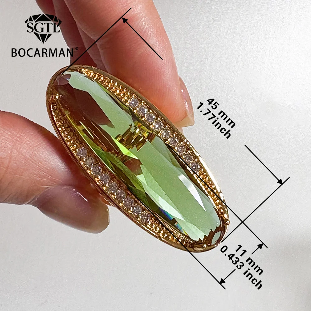 Turkish Sultanite Color-Changing Stone Oval Cut Rings for Women Change Different Colors According to Different Light Sources