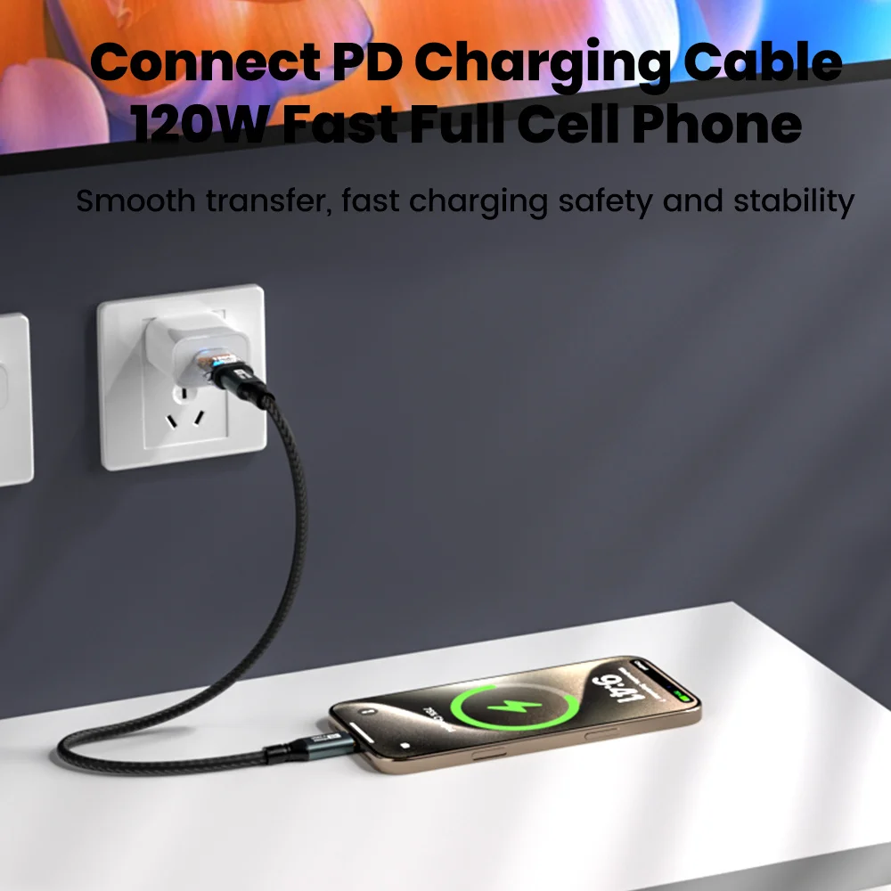8Pcs 120W USB 3.2 OTG Adapter Female to Type C Male Fast Charging Cable for iPhone 15-17 Samsung Laptop PC - USB-C Connectivity