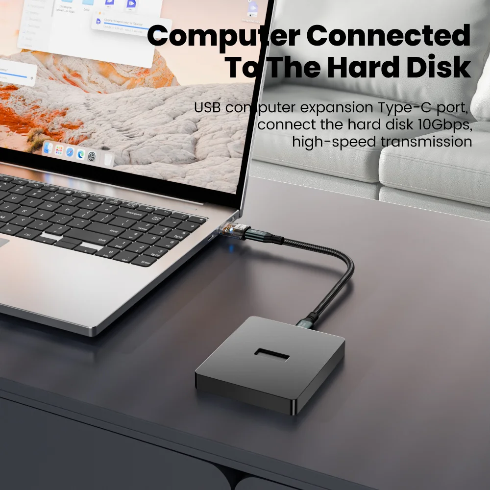 8Pcs 120W USB 3.2 OTG Adapter Female to Type C Male Fast Charging Cable for iPhone 15-17 Samsung Laptop PC - USB-C Connectivity