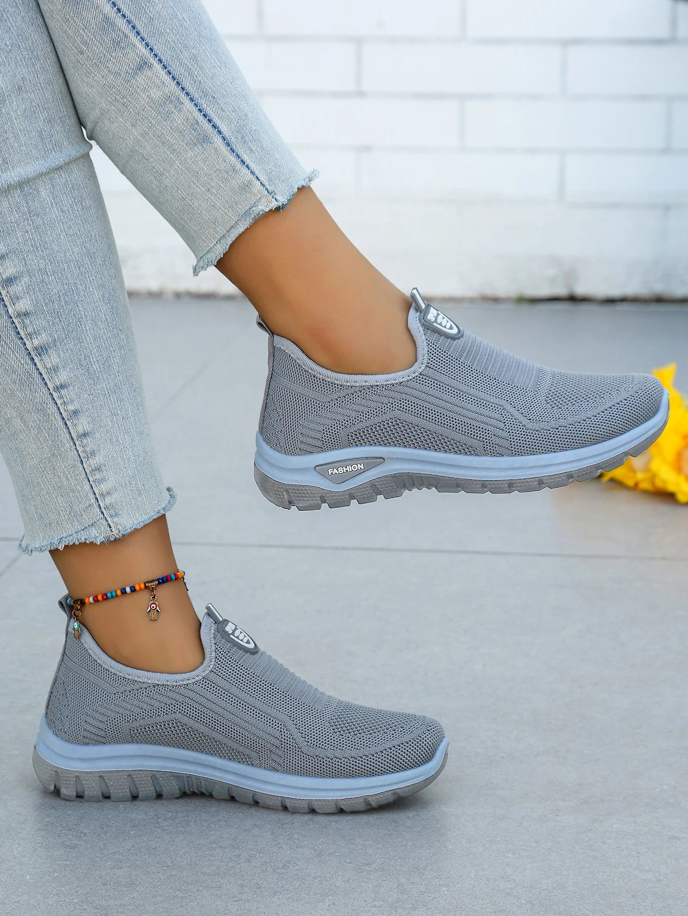 Women's Spring Autumn 2026 Breathable Flying Woven Slip‑On Sneakers Sale Casual Ladies Footwear Sports Shoes Free Shipping