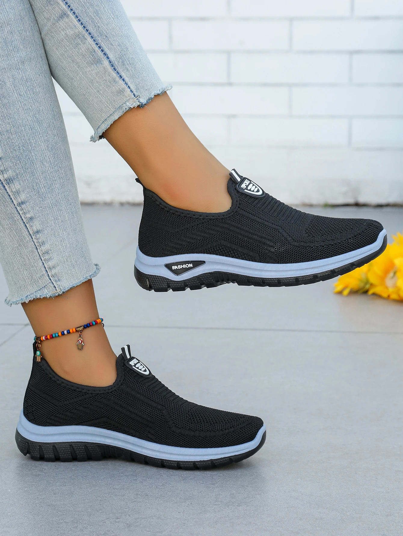 Women's Spring Autumn 2026 Breathable Flying Woven Slip‑On Sneakers Sale Casual Ladies Footwear Sports Shoes Free Shipping