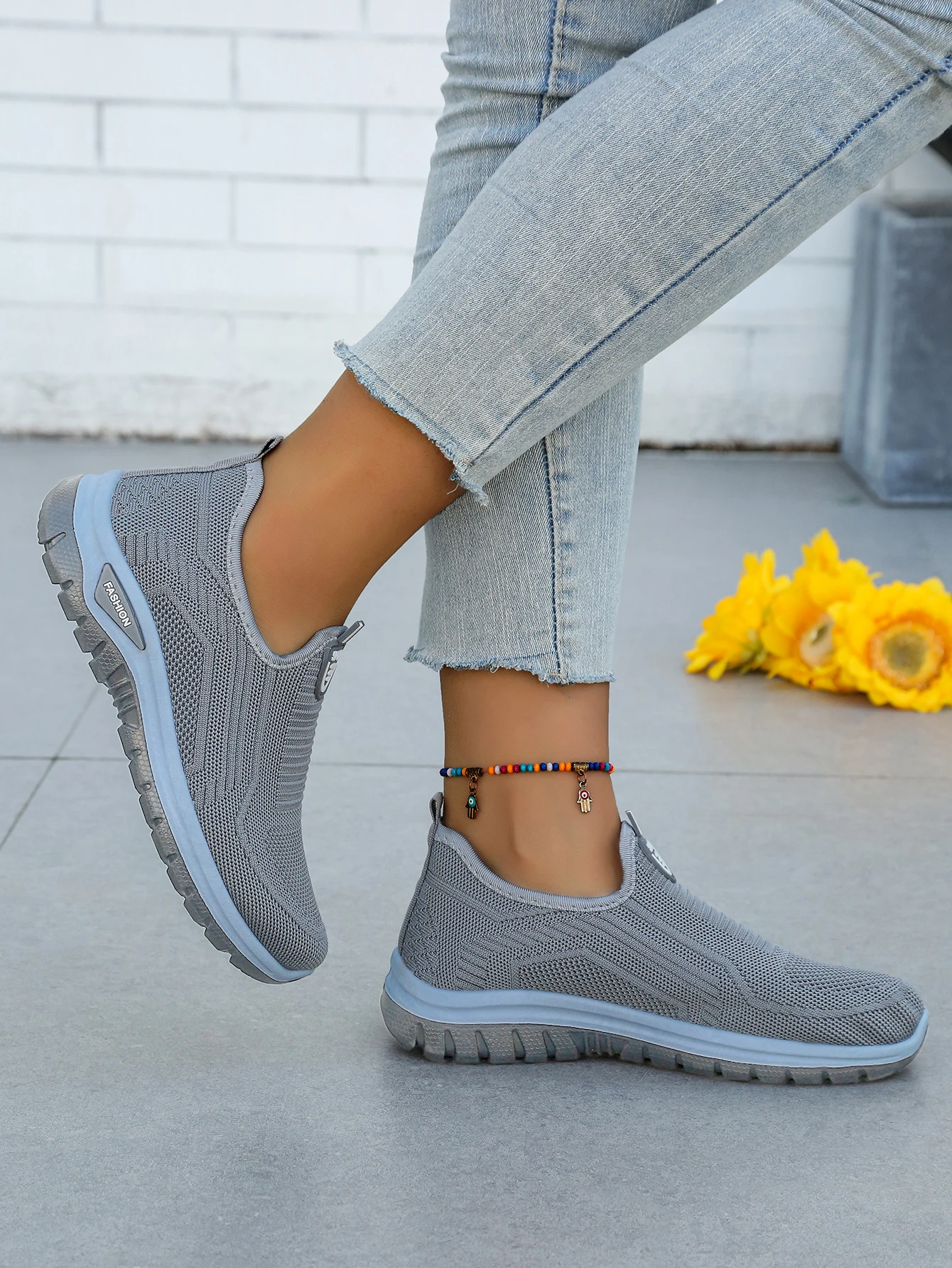 Women's Spring Autumn 2026 Breathable Flying Woven Slip‑On Sneakers Sale Casual Ladies Footwear Sports Shoes Free Shipping
