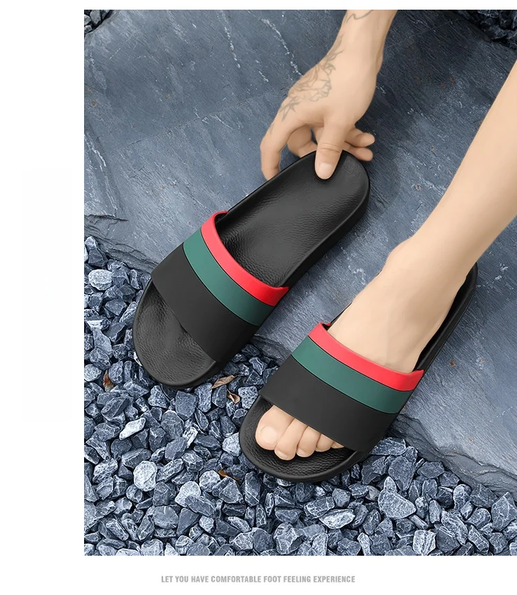 Summer Beach Slippers for Men and Women Fashion Comfortable EVA Breathable Sandals Home Indoor Sandals Plus Size Slippers 36-46