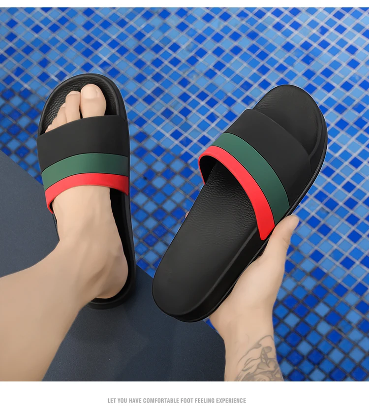Summer Beach Slippers for Men and Women Fashion Comfortable EVA Breathable Sandals Home Indoor Sandals Plus Size Slippers 36-46
