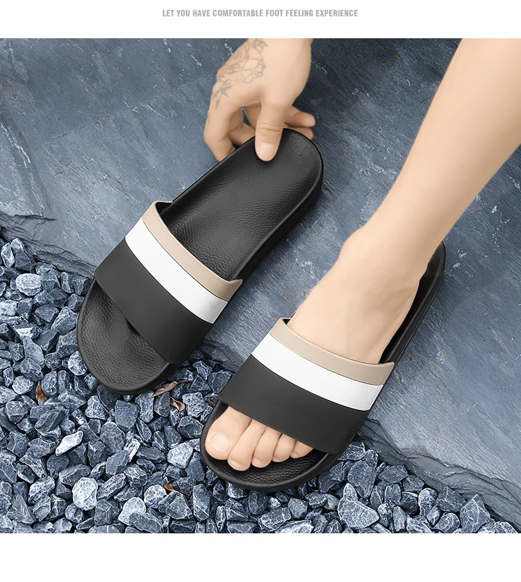 Summer Beach Slippers for Men and Women Fashion Comfortable EVA Breathable Sandals Home Indoor Sandals Plus Size Slippers 36-46