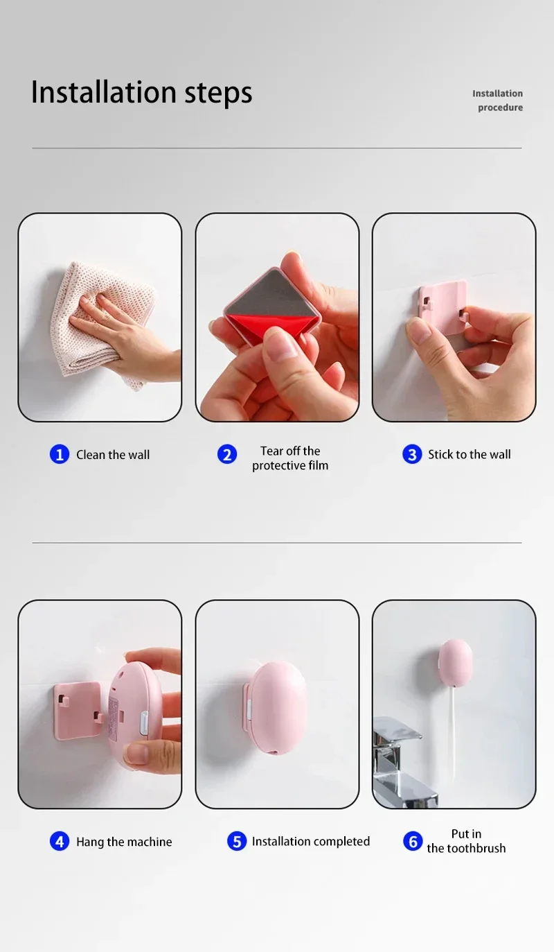 Portable Travel Toothbrush Sterilizer Home Bathroom Toothbrush UV Sterilization Toothbrush Box Holder USB Rechargeable