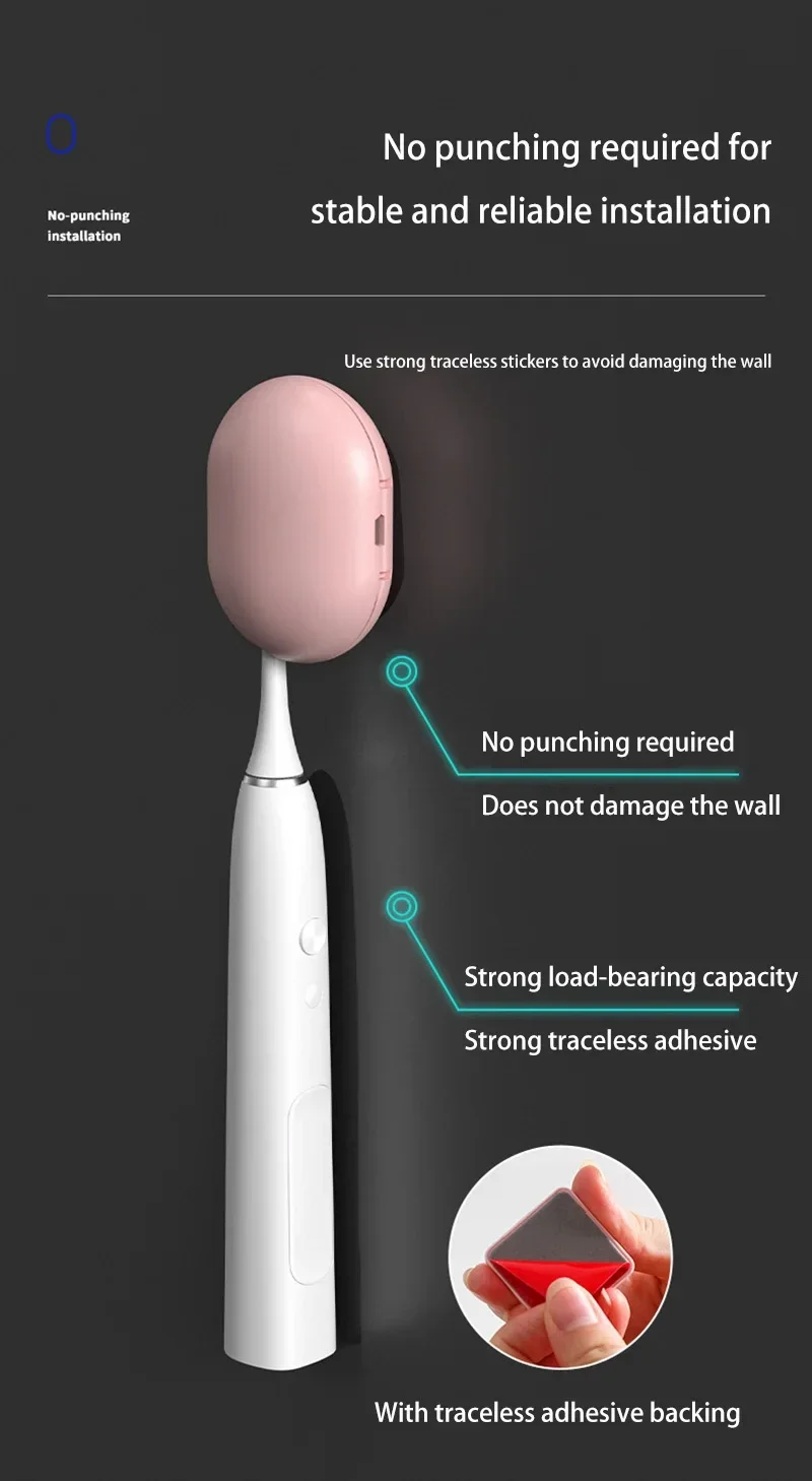  Portable Travel Toothbrush Sterilizer Home Bathroom Toothbrush UV Sterilization Toothbrush Box Holder USB Rechargeable
