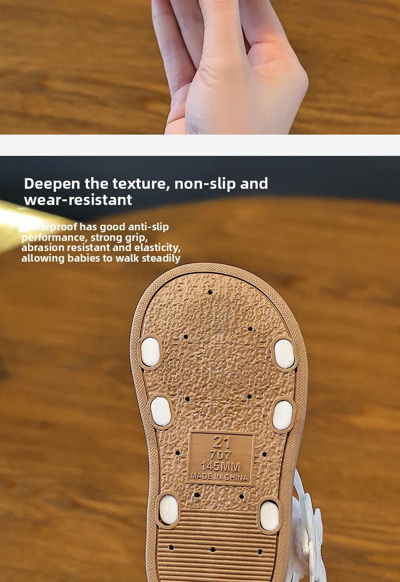 1-10Y Baby Girls Sandals Summer Children's New Cool Fashion Princess Cute Versatile Shoes for Students Flat Sandal Casual Shoe