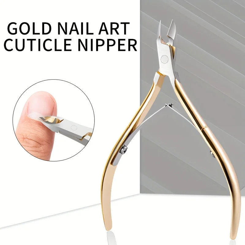 Stainless Steel Dead Skin Scissors Set Stainless Steel Cuticle Clippers Nail Cuticle Pusher Set Removal Nail Removal Nail Gel