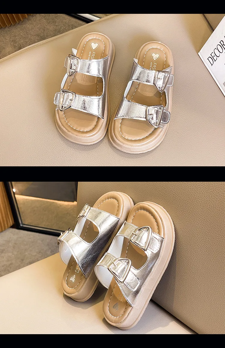 Summer Children Sandals Baby Girls Toddler Soft Non-slip Princess Shoes Kids Candy Jelly Beach Shoes Boys Casual Roman Slippers