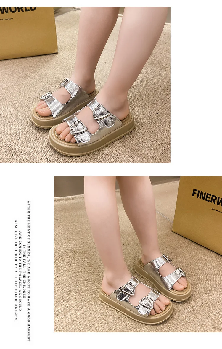 Summer Children Sandals Baby Girls Toddler Soft Non-slip Princess Shoes Kids Candy Jelly Beach Shoes Boys Casual Roman Slippers