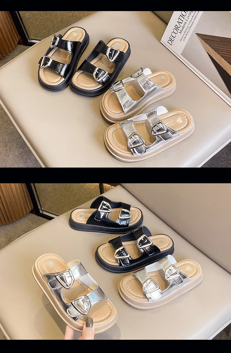 Summer Children Sandals Baby Girls Toddler Soft Non-slip Princess Shoes Kids Candy Jelly Beach Shoes Boys Casual Roman Slippers