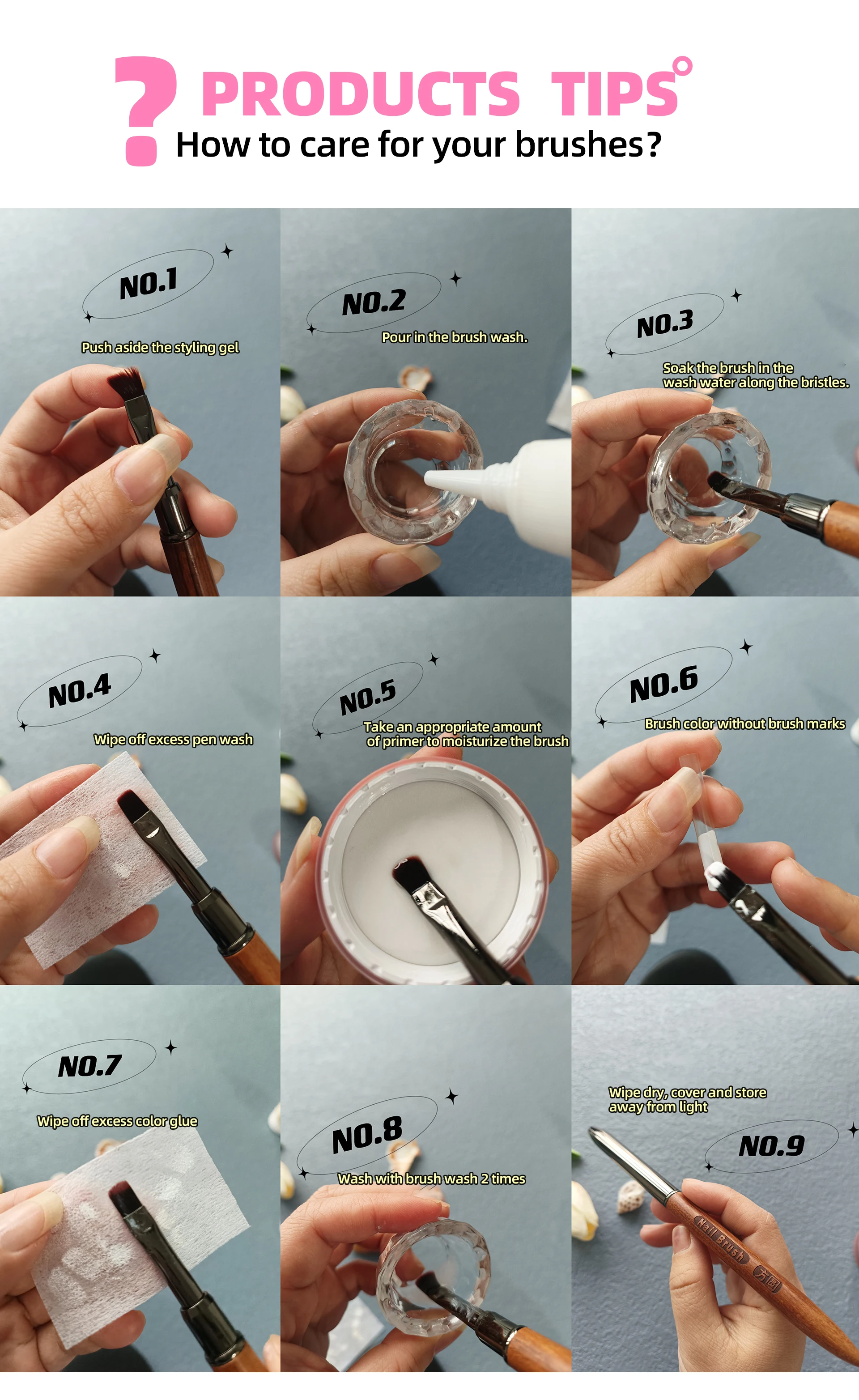 100% Pure Kolinsky Acrylic Nail Brush for Nail Salon Rose Gold Oval Crimped Shaped Metal Handle Professional Quality Nail Brush