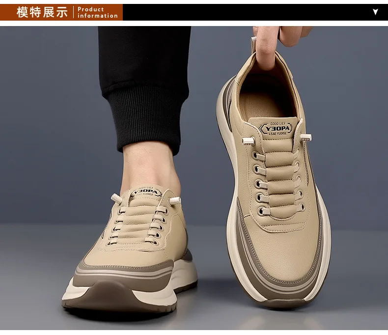 Mens Leather Slip On Loafers Comfortable Breathable Lightweight Non Slip Waterproof Casual Shoes for Wholesale