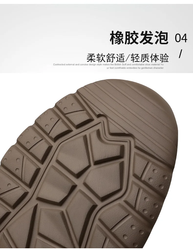 Mens Leather Slip On Loafers Comfortable Breathable Lightweight Non Slip Waterproof Casual Shoes for Wholesale