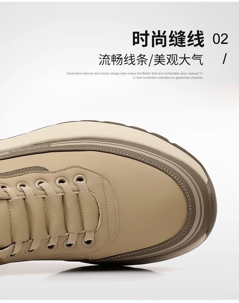 Mens Leather Slip On Loafers Comfortable Breathable Lightweight Non Slip Waterproof Casual Shoes for Wholesale
