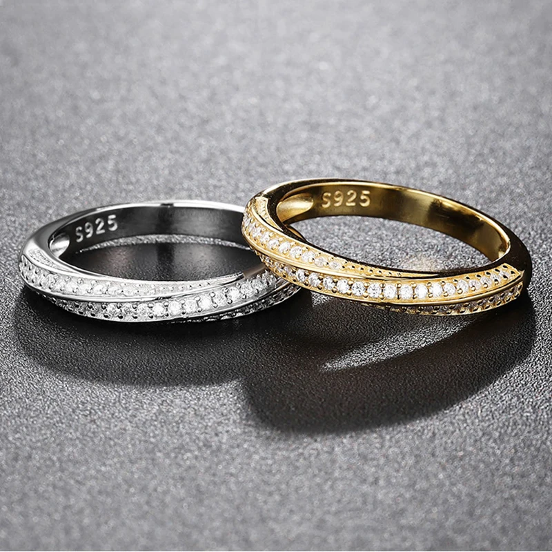 Promotion 100% Authentic Moissanite and Cubic Zirconia Unisex Ring S925 Silver Ring D VVS1 Luxury Sparkle for Men and Women