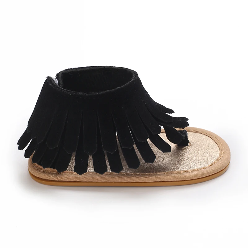 Summer New Women's Baby Sandals With Tassel Design Soft Soled Baby Shoes 0-12 Months Baby Walking Shoes