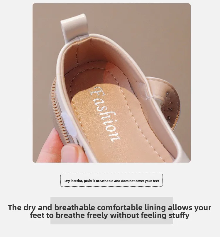 Girls Leather Shoes Embroidery Flowers Princess Sweet Kids National Style Flats Children's Flat Mary Janes Soft Dress Shoes Soft
