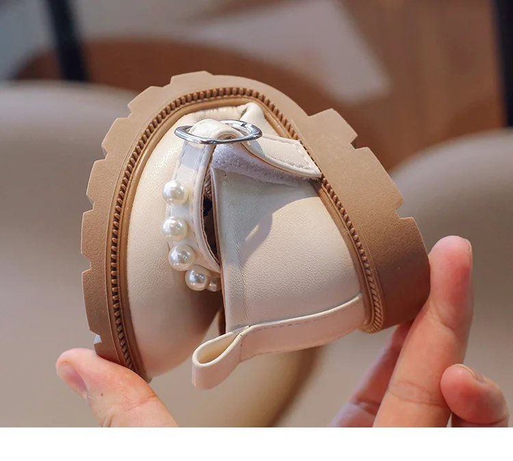 Girls Leather Shoes Embroidery Flowers Princess Sweet Kids National Style Flats Children's Flat Mary Janes Soft Dress Shoes Soft