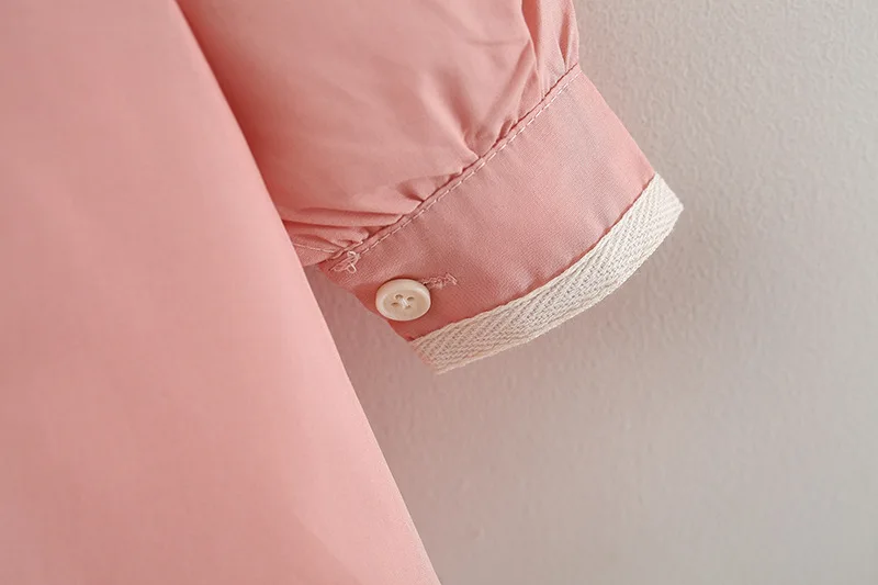 2024 Spring Autumn Toddler Girl Dresses Korean Cute Doll Collar Cotton Long Sleeve Princess Kids Dress Baby Clothes Outfit BC071