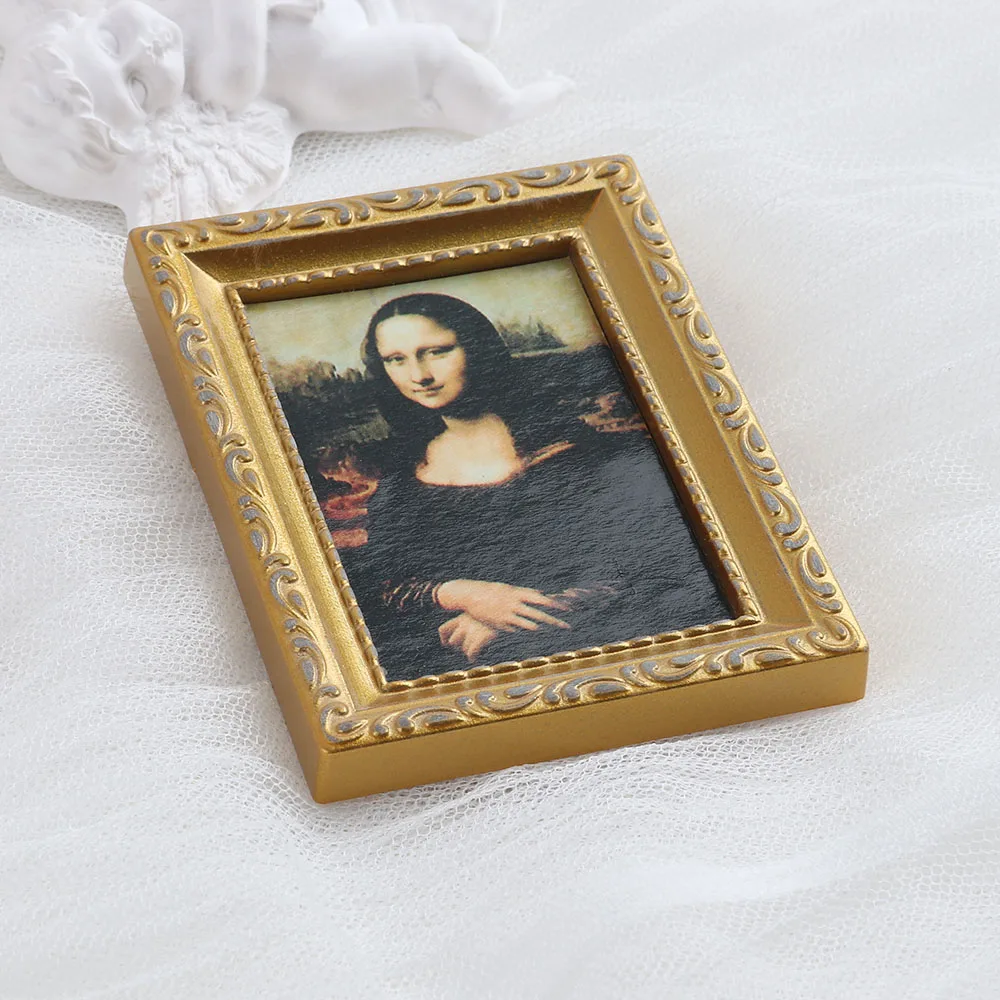 FishSheep Vintage Mini Mirror Brooches for Women Abstract Baroque Painting Gold Color and Silver Color Metal Pins for Backpacks