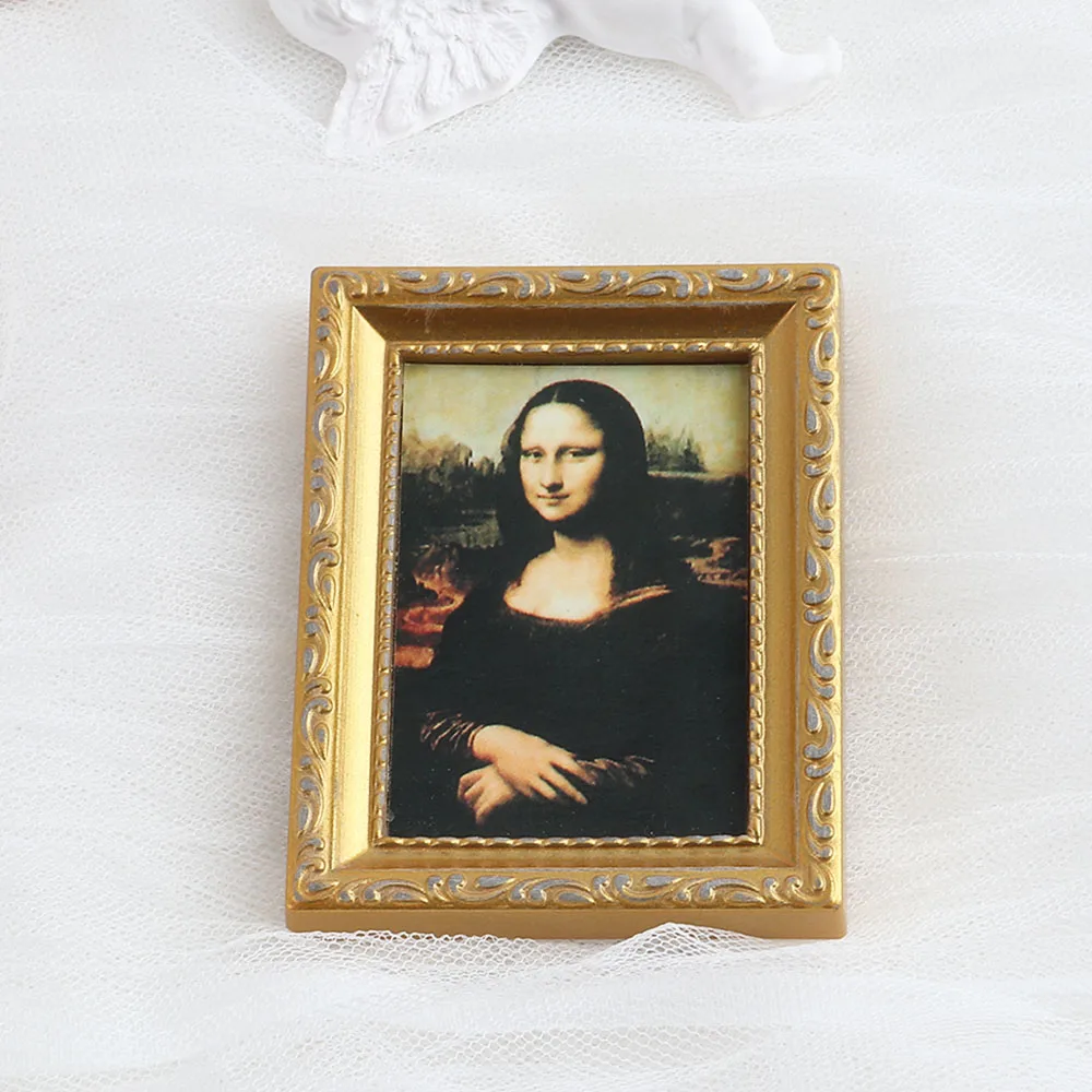 FishSheep Vintage Mini Mirror Brooches for Women Abstract Baroque Painting Gold Color and Silver Color Metal Pins for Backpacks