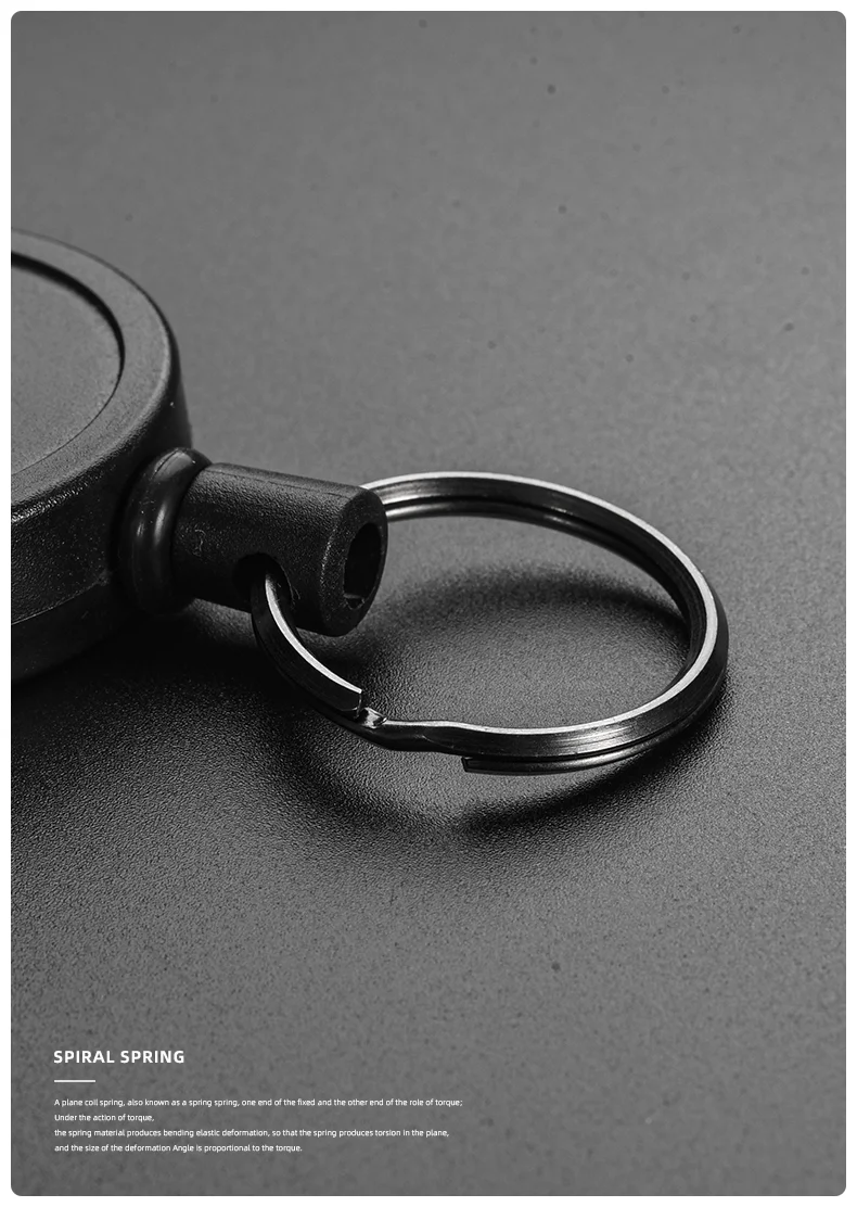 70CM Anti-Lost Telescopic Key Ring Resilience Steel Wire Rope Elastic Keychain Sporty Retractable Alarm Key Chain Trinket H44