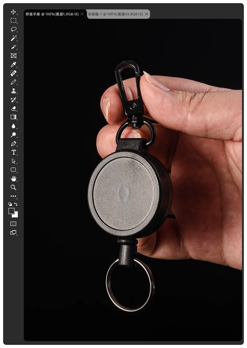 70CM Anti-Lost Telescopic Key Ring Resilience Steel Wire Rope Elastic Keychain Sporty Retractable Alarm Key Chain Trinket H44