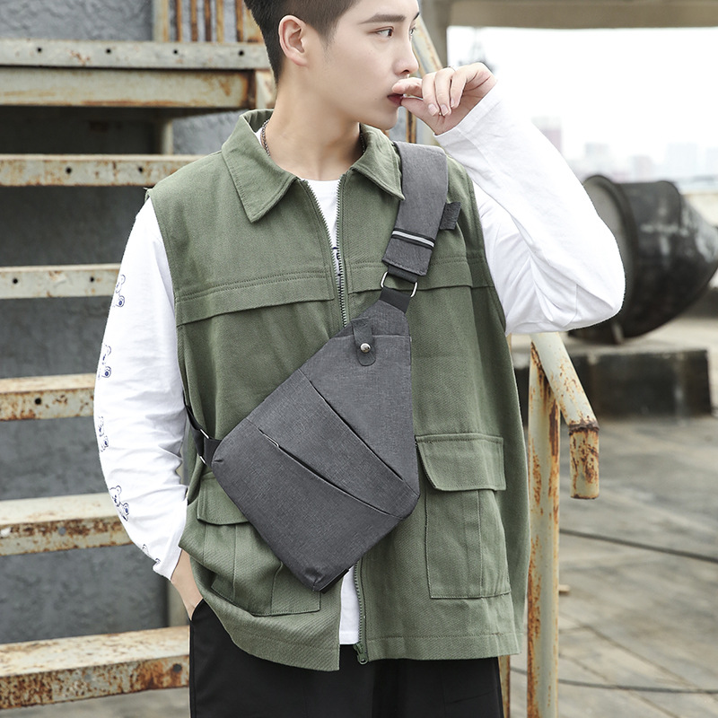 Travel Personal Anti-theft Crossbody Bag Sports Running Invisible Wallet Leisure Multi-functional Anti-splash Men's Chest Bag
